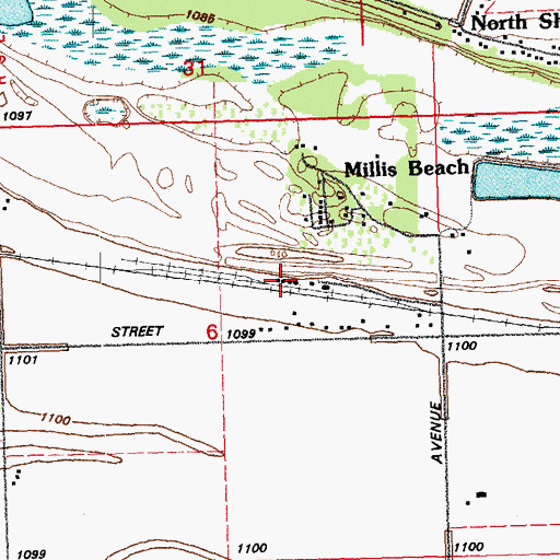 Topographic Map of Bing, NE