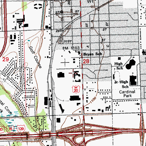 Topographic Map of Regency Spuare Care Center, NE