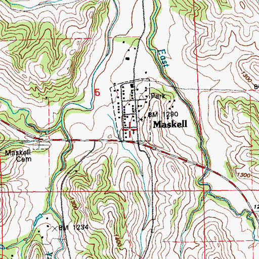 Topographic Map of Faith Lutheran Church, NE
