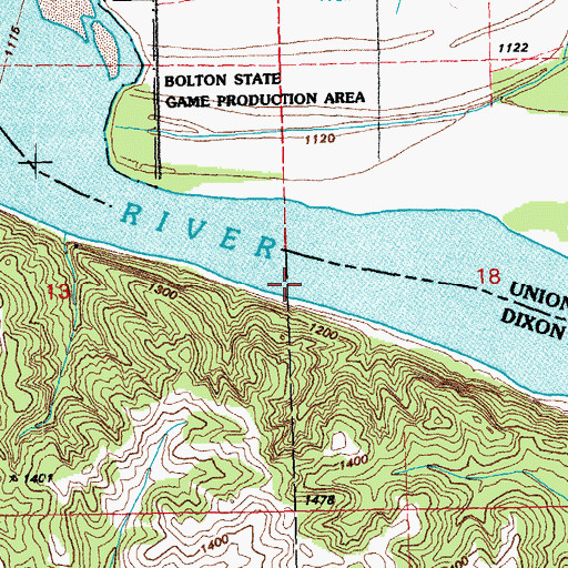 Topographic Map of Ionia Post Office (historical), NE