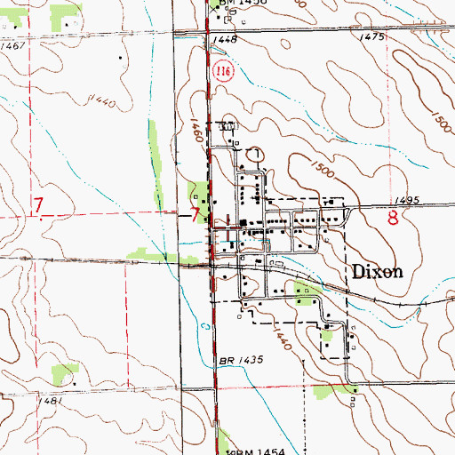 Topographic Map of Saint Anne Catholic Church, NE
