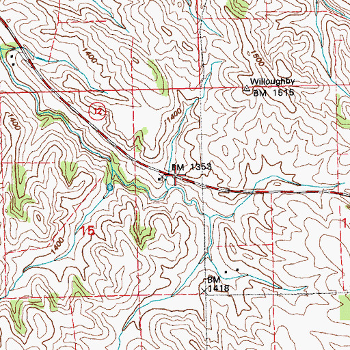 Topographic Map of Lewis and Clark Camp Sites: August 23, 24 and 25, 1804 Historical Marker, NE