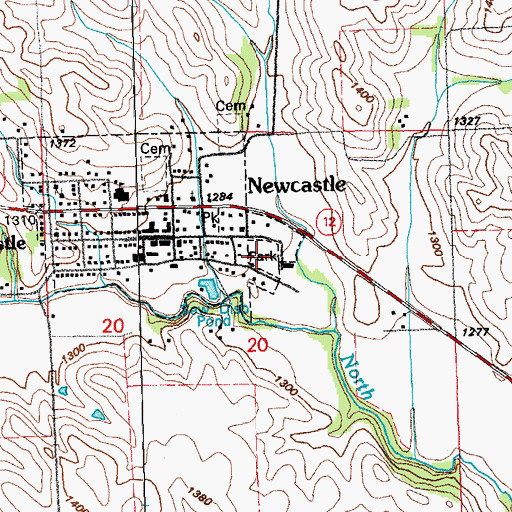 Topographic Map of Ionia 'Volcano' Historical Marker, NE