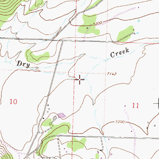 Topographic Map of Cedar Creek, CO