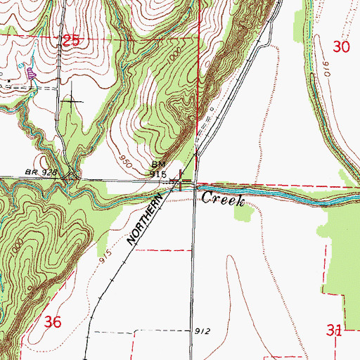 Topographic Map of Barney (historical), NE