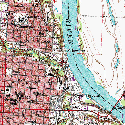 Topographic Map of Bartlett and Company Elevator, NE