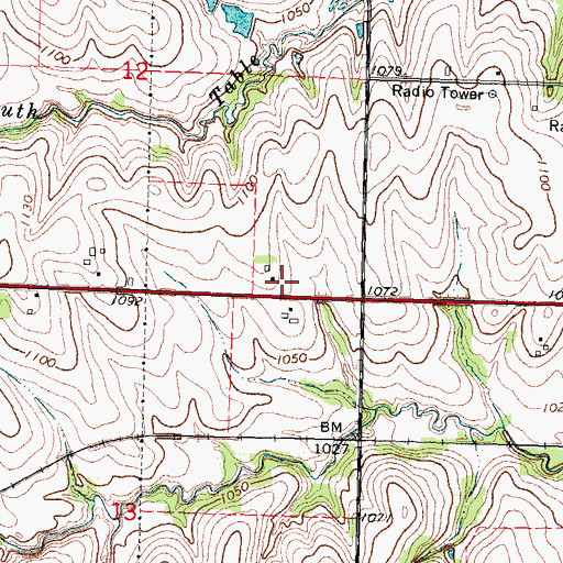 Topographic Map of Table Creek Golf Course, NE