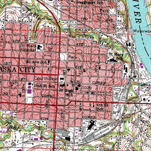 Topographic Map of Tabitha Health Care Services, NE