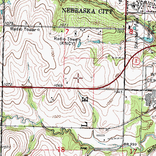 Topographic Map of Jehovahs Witnesses Kingdom Hall, NE