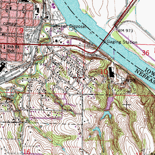 Topographic Map of Saint Benedicts Catholic Church, NE