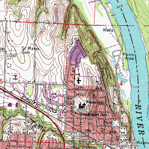 Topographic Map of Reorganized Church of Jesus Christ of Latter Day Saints, NE