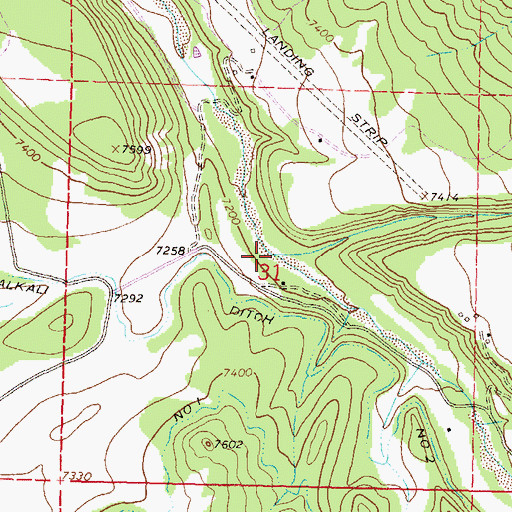 Topographic Map of Lou Creek, CO
