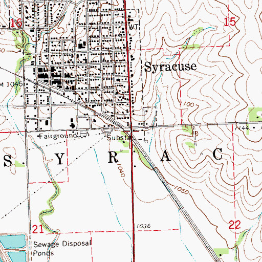 Topographic Map of Syracuse Dental Clinic, NE