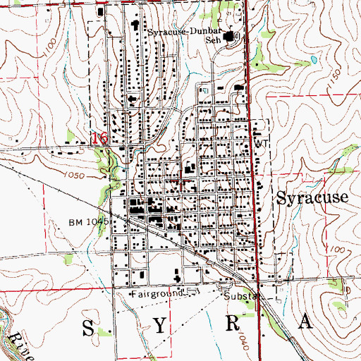 Topographic Map of Saint Johns United Church of Christ, NE