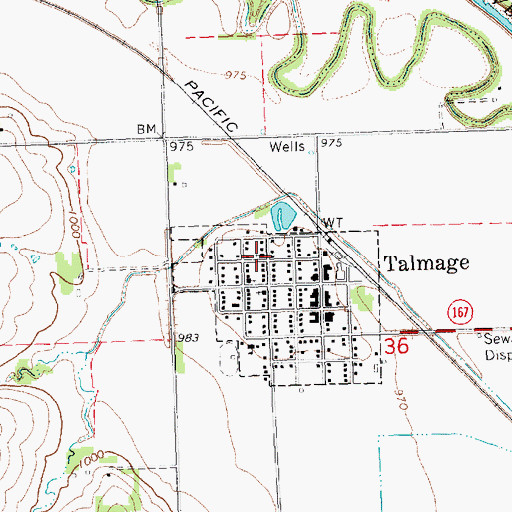 Topographic Map of Faith Lutheran Church, NE