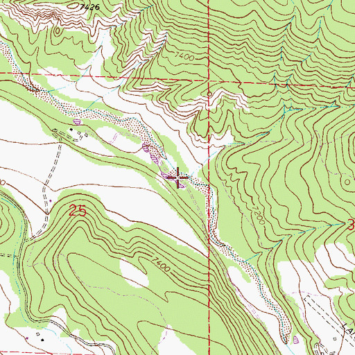 Topographic Map of Martin Creek, CO