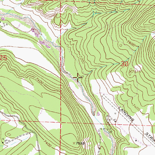 Topographic Map of Taylor Draw, CO