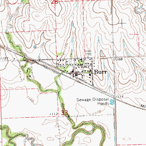 Topographic Map of Farmers Co-op Elevator, NE