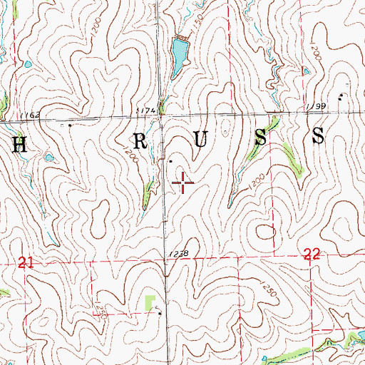 Topographic Map of Township of South Russell, NE
