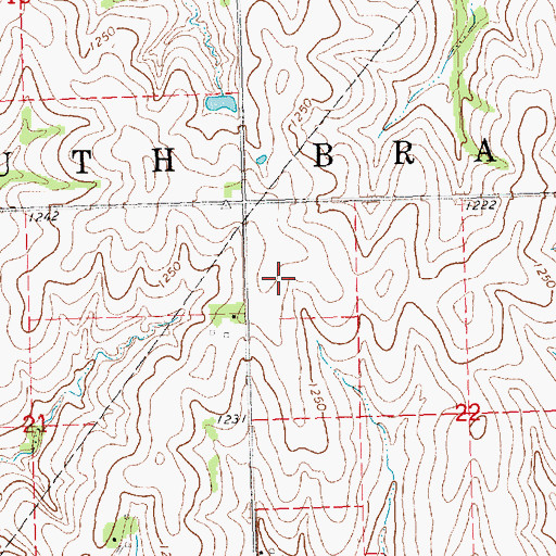 Topographic Map of Township of South Branch, NE