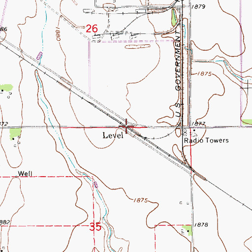 Topographic Map of Level, NE