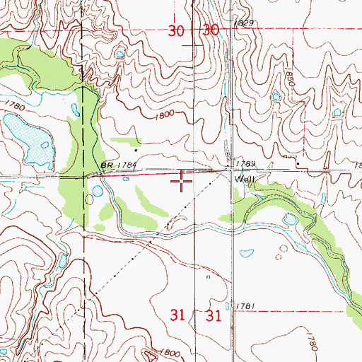 Topographic Map of Deans (historical), NE