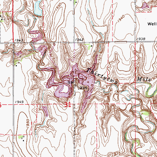 Topographic Map of Prairie Lake State Recreation Area, NE