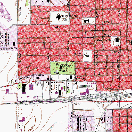 Topographic Map of The Church of Jesus Christ of Latter Day Saints, NE
