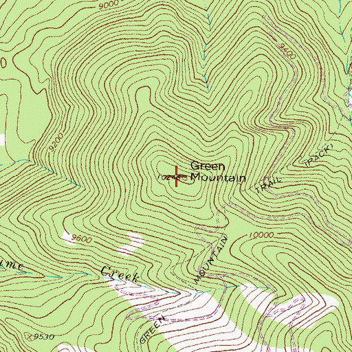 Topographic Map of Stealey Mountain, CO