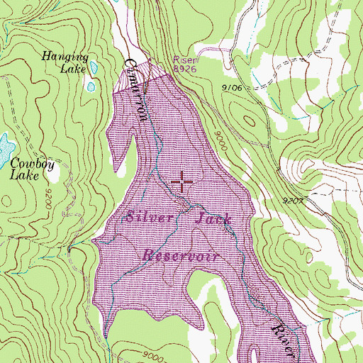 Topographic Map of West Fork Cimarron River, CO