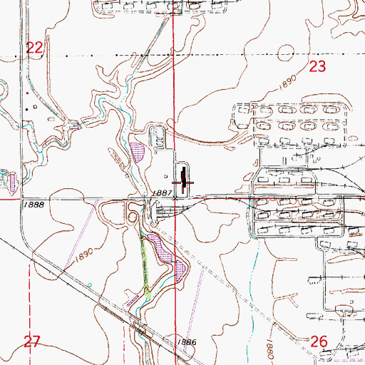 Topographic Map of Nebraska Military Historical Society Museum, NE