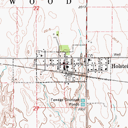 Topographic Map of Heartland Co-op Elevator, NE