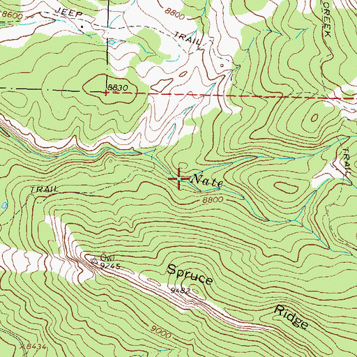 Topographic Map of Devils Canyon, CO