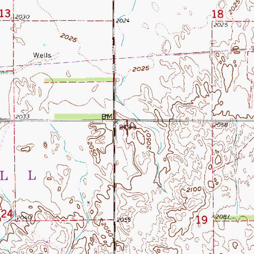 Topographic Map of Susan O Hail Grave Historical Marker, NE