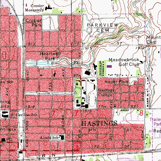 Topographic Map of Steinhart Hall of Science, NE
