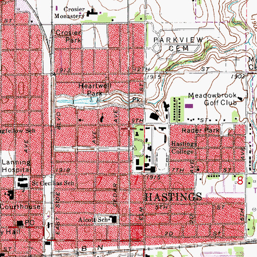 Topographic Map of Stone Health Center, NE