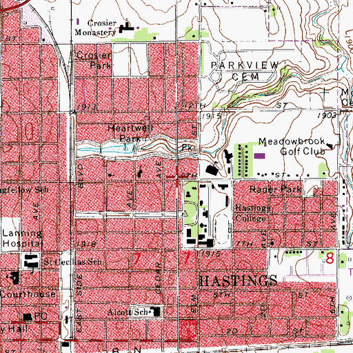 Topographic Map of Hansen House, NE