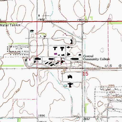 Topographic Map of Gosper Building, NE