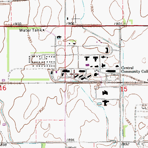 Topographic Map of Howard Building, NE