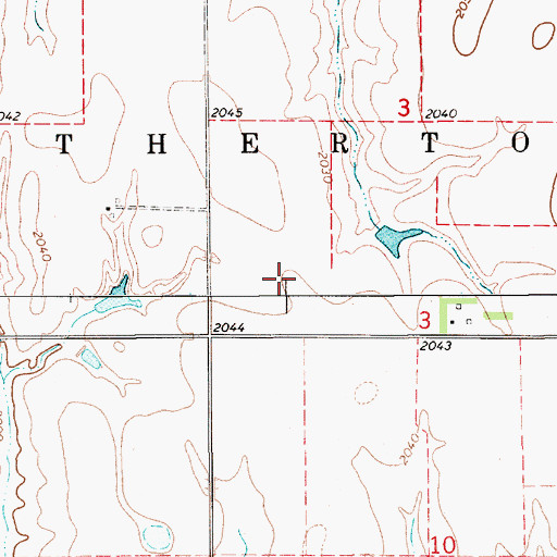 Topographic Map of Township of Catherton, NE