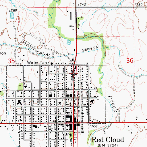 Topographic Map of Wesleyan Church, NE