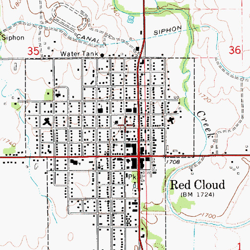 Topographic Map of Congregational Church, NE