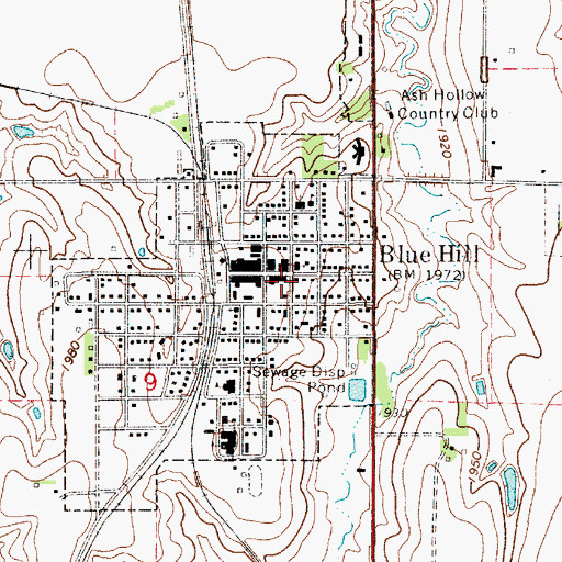 Topographic Map of Belle Amis, NE