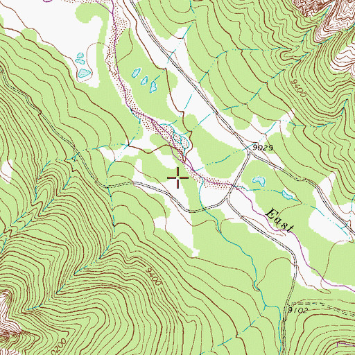 Topographic Map of East Fork Cimarron River, CO