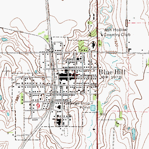 Topographic Map of Saint Paul Lutheran Church, NE