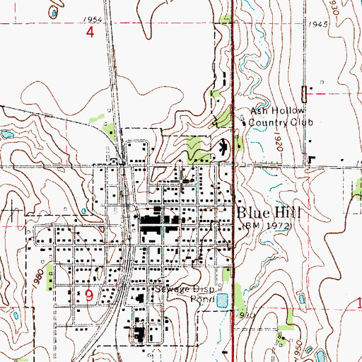 Topographic Map of Trinity Lutheran Church, NE