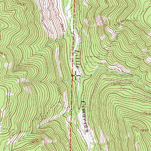 Topographic Map of Firebox Creek, CO