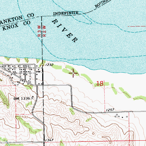 Topographic Map of Burbach Campground, NE