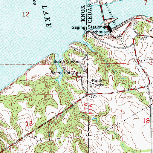 Topographic Map of South Shore Campground, NE