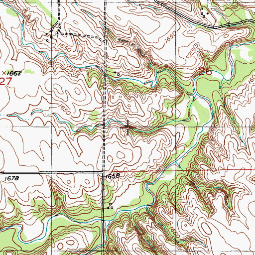 Topographic Map of Greenvale State Wildlife Management Area, NE